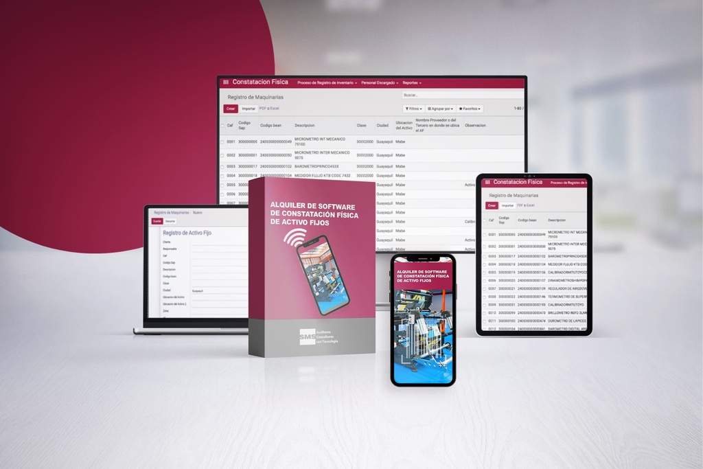Alquiler de Software de Constatación Física de Activo fijos​